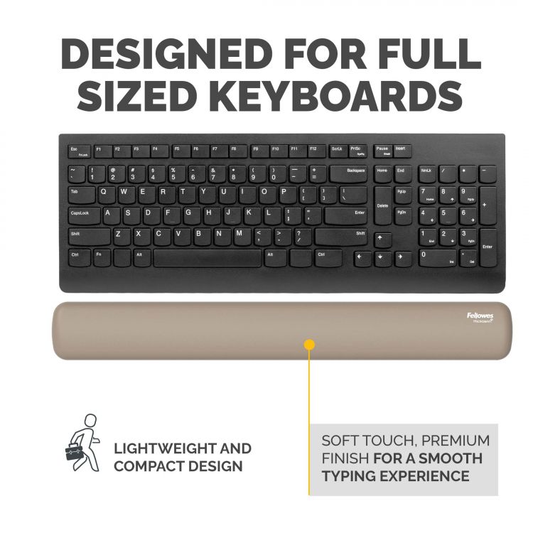 Fellowes Breyta  Keyboard Wrist Rest Sand - Image 5