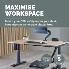 Fellowes Desk Thin Client Holder Black thumbnail 6