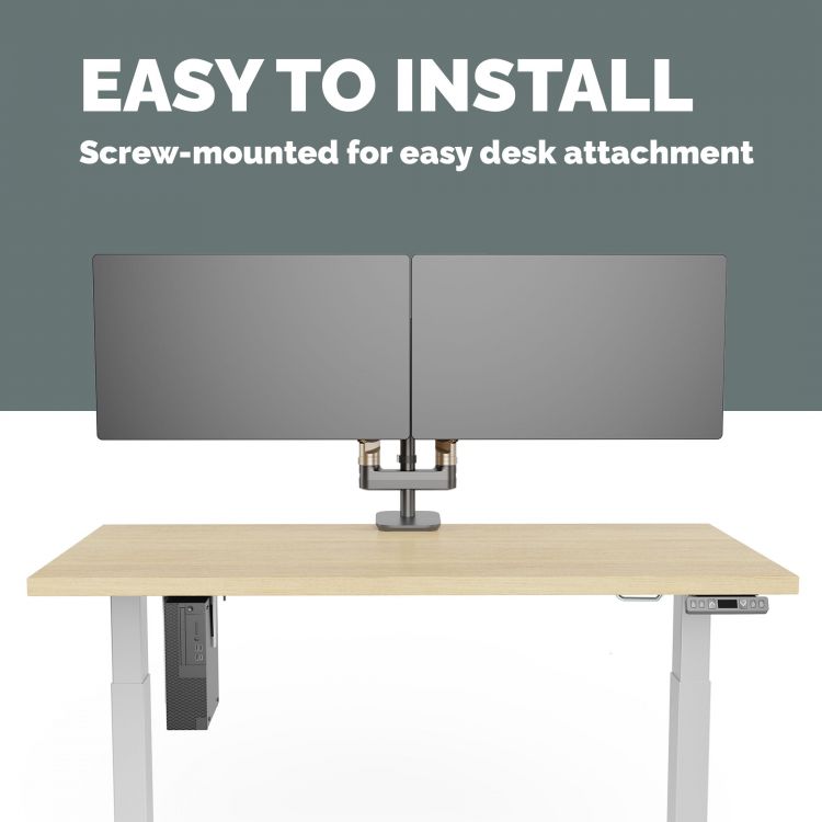 Fellowes Desk Thin Client Holder Black - Image 4