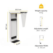 Fellowes Desk Thin Client Holder White thumbnail 5
