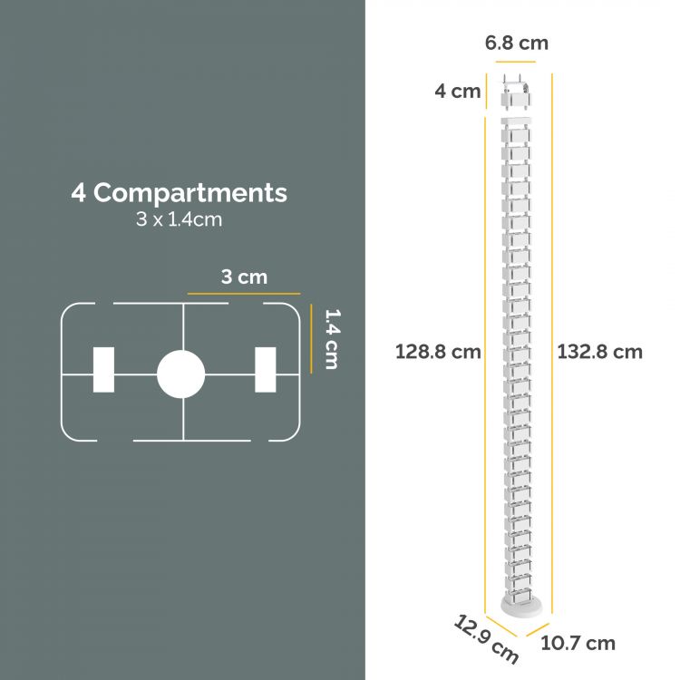 Fellowes Cable Spine White - Image 2