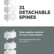 Fellowes Cable Spine White thumbnail 3