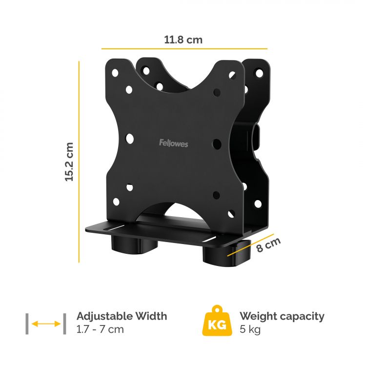Fellowes VESA Thin Client holder Black - Image 3