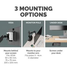 Fellowes VESA Thin Client holder Black thumbnail 5