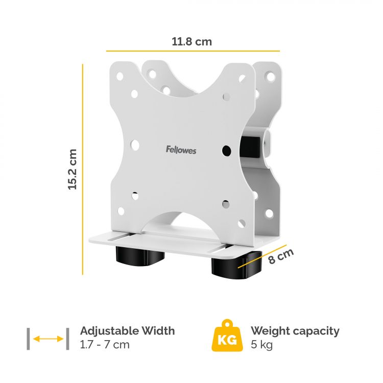 Fellowes VESA Thin Client holder White - Image 3