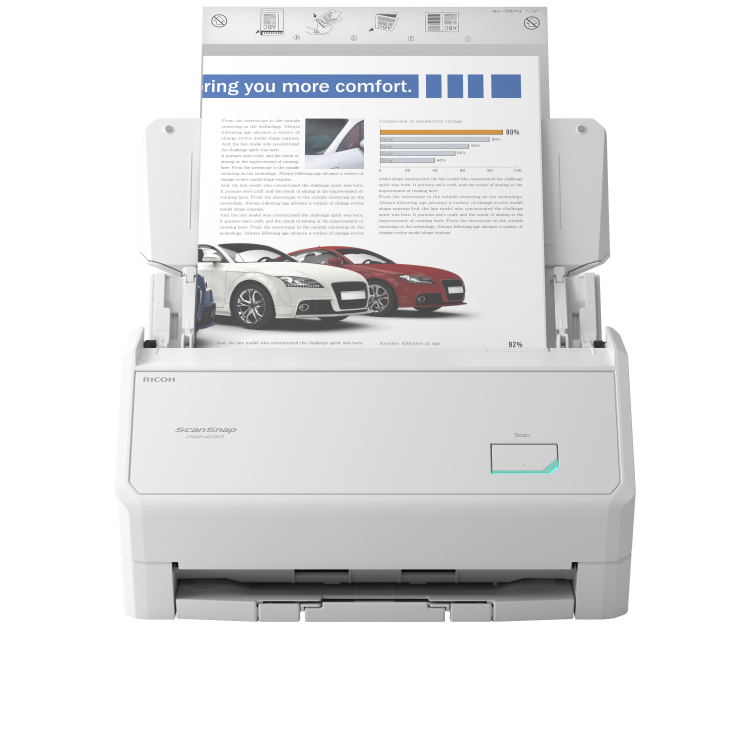 RICOH ScanSnap iX2400 A4 Desktop Scanner White - Image 4