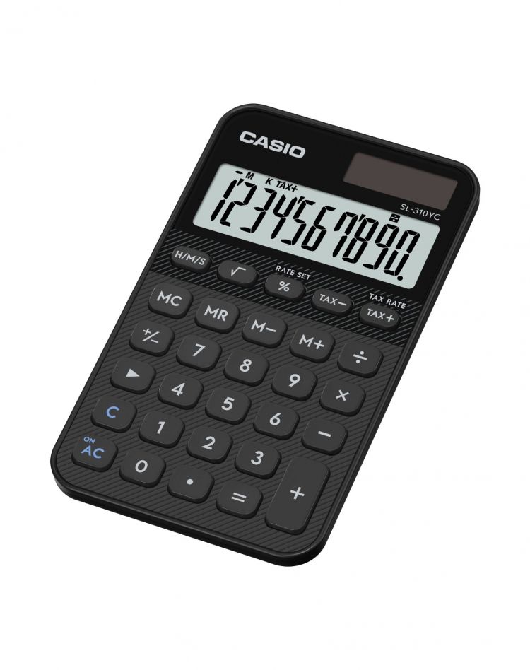 Casio SL-310YC Handheld Calculator Black - Image 1