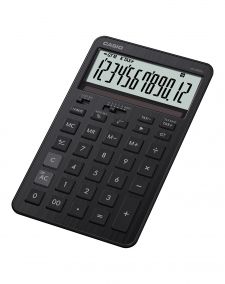 Casio JW-200DQ Medium Desk Calculator Black thumbnail 1