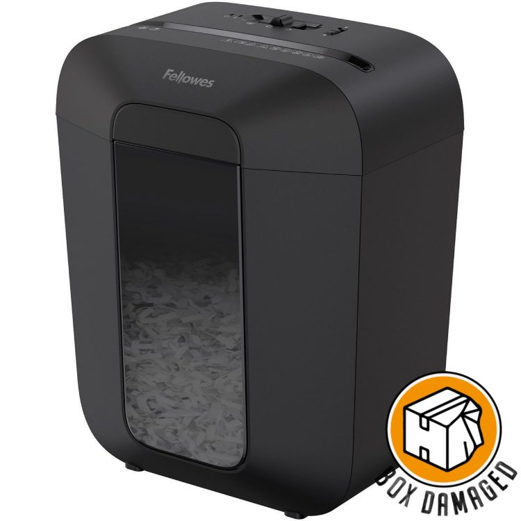 Fellowes BOX DAMAGED - Powershred LX45 Cross Cut Shredder Black - Image 1