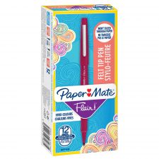 Paper Mate S0971630 Flair Pen 0.7 - 1mm Medium Tip Magenta Ink Box of 12 thumbnail 2