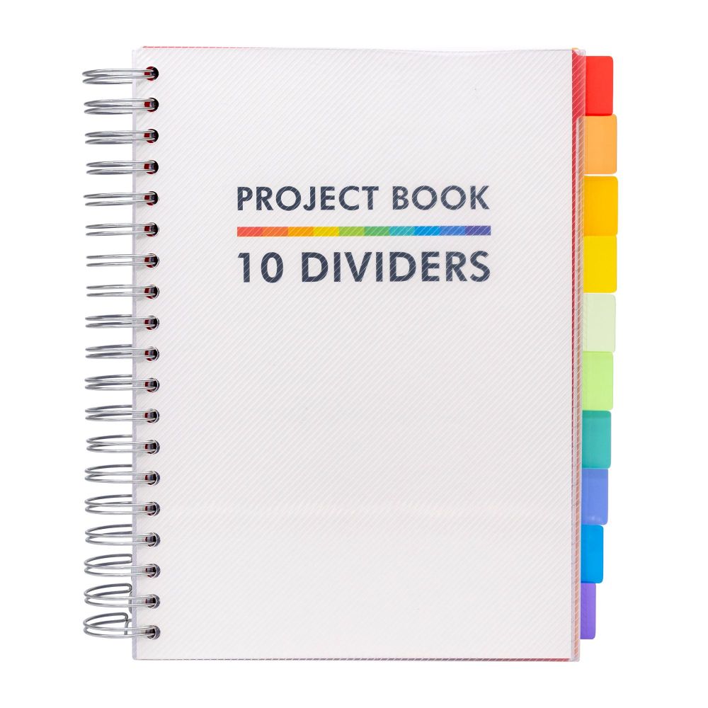 Pukka B5 White Project Book with 10 Dividers FSC Mix (Single)