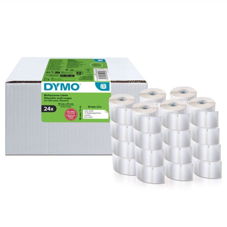 DYMO11354 LabelWriter Small Multi-Purpose Labels 32 mm x 57 mm Pack of 24 Rolls - Image 1