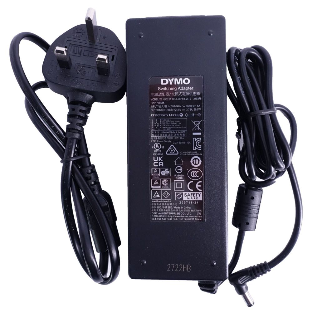 Dymo Labelwriter 450 and 550 UK Adaptor