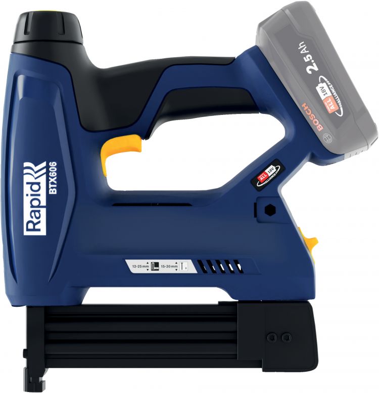 Rapid BTX606 Battery-powered staple gun for narrow crown staples 18V P4A - Image 2