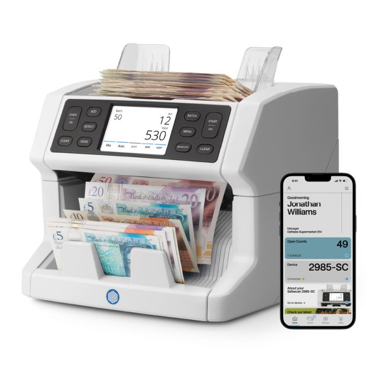 Safescan 2865-SC Banknote Value Counter with SmartConnect