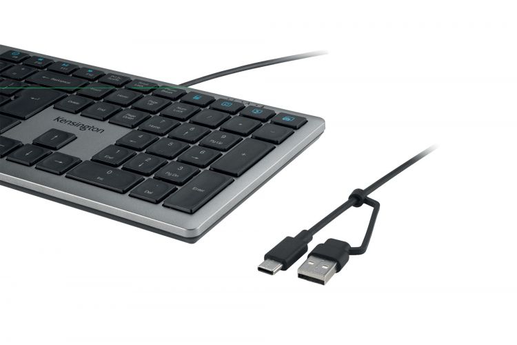Kensington K75410UK KB515 EQ USB-C USB-A Wired Keyboard - Image 2