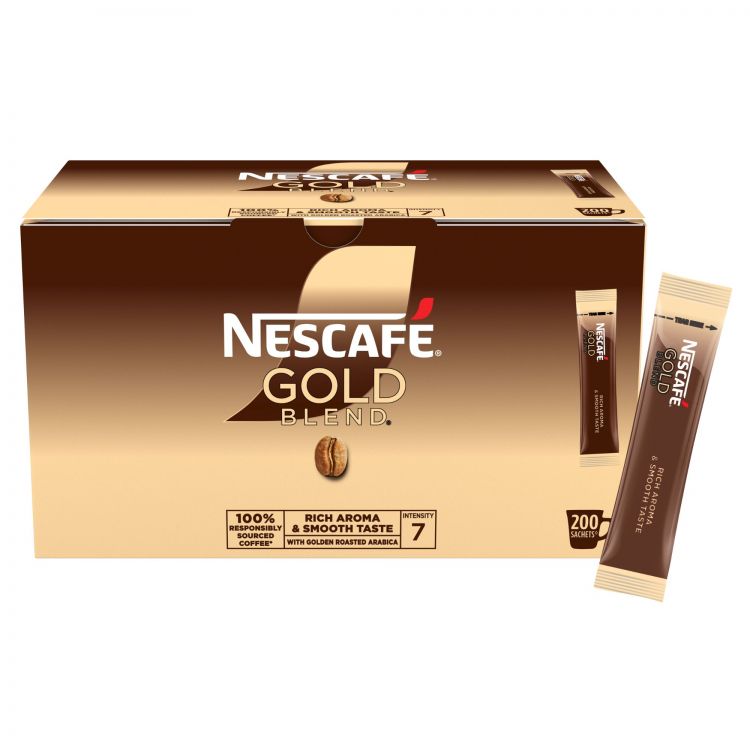 NESCAFE Gold Blend Coffee 200 Sachets - Image 1