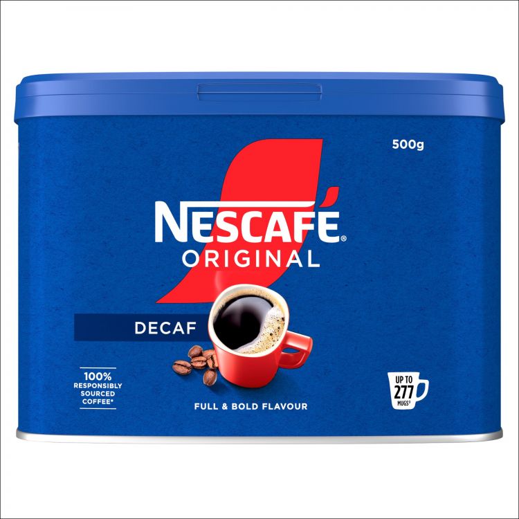 NESCAFE Original Decaf Coffee 500g Tin - Image 1