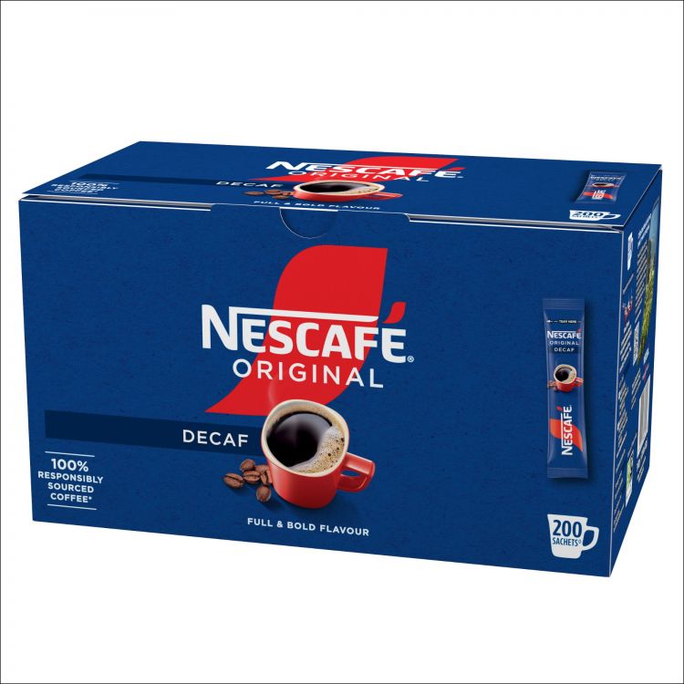 NESCAFE Original Decaf Coffee 200 Sachets - Image 4