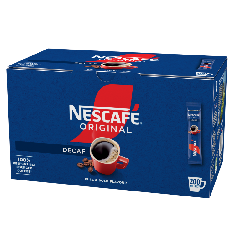NESCAFE Original Decaf Coffee 200 Sachets - Image 4