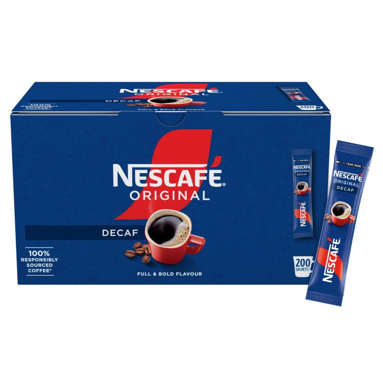 NESCAFE Original Decaf Coffee 200 Sachets - Image 2