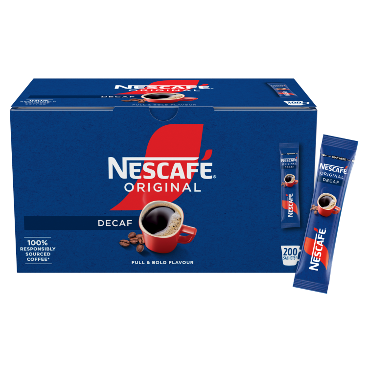 NESCAFE Original Decaf Coffee 200 Sachets - Image 2