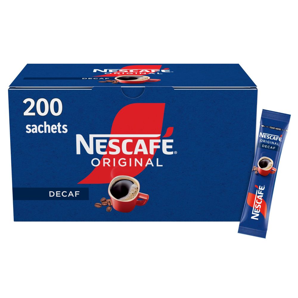 NESCAFE Original Decaf Coffee 200 Sachets