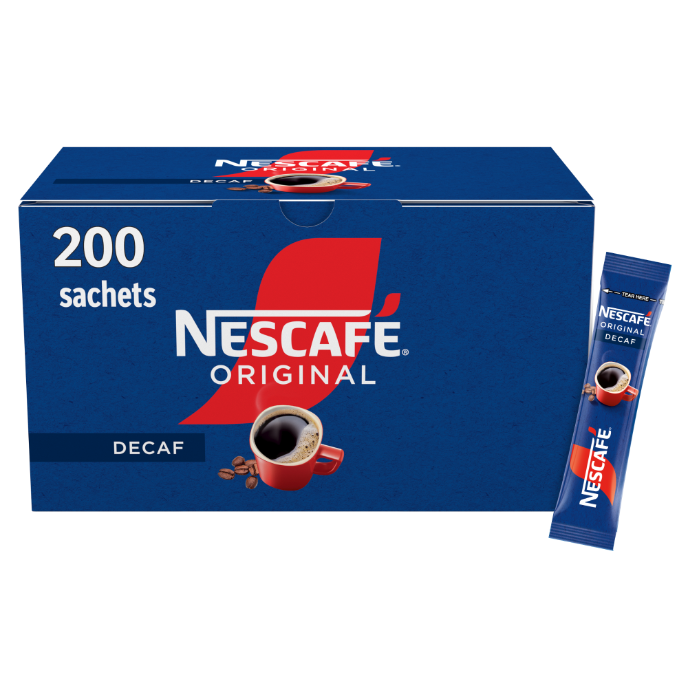 NESCAFE Original Decaf Coffee 200 Sachets