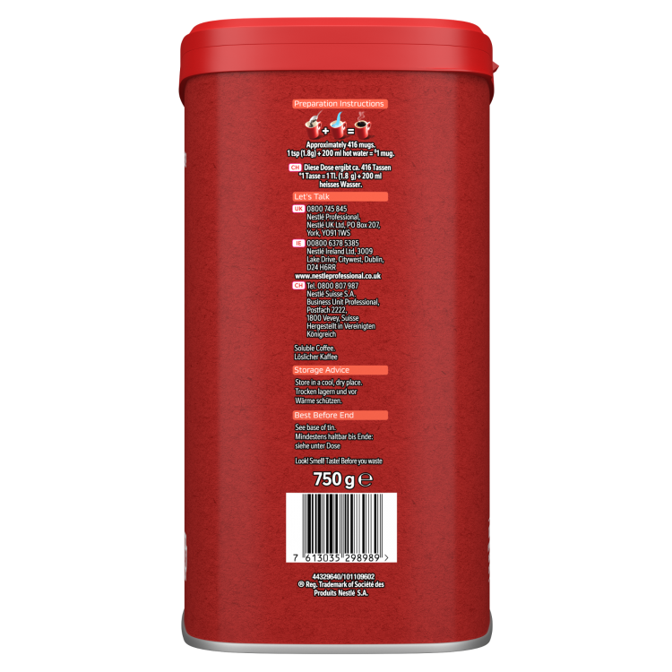NESCAFE Original 750g Coffee Tin - Image 4
