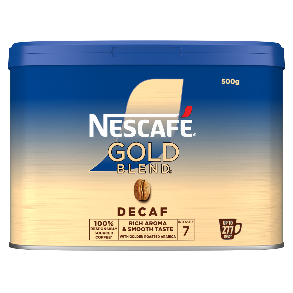 NESCAFE Gold Blend Decaf Coffee 500g Tin