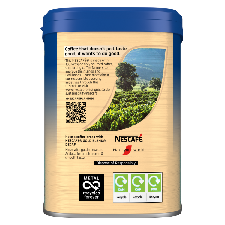 NESCAFE Gold Blend Decaf Coffee 500g Tin - Image 3