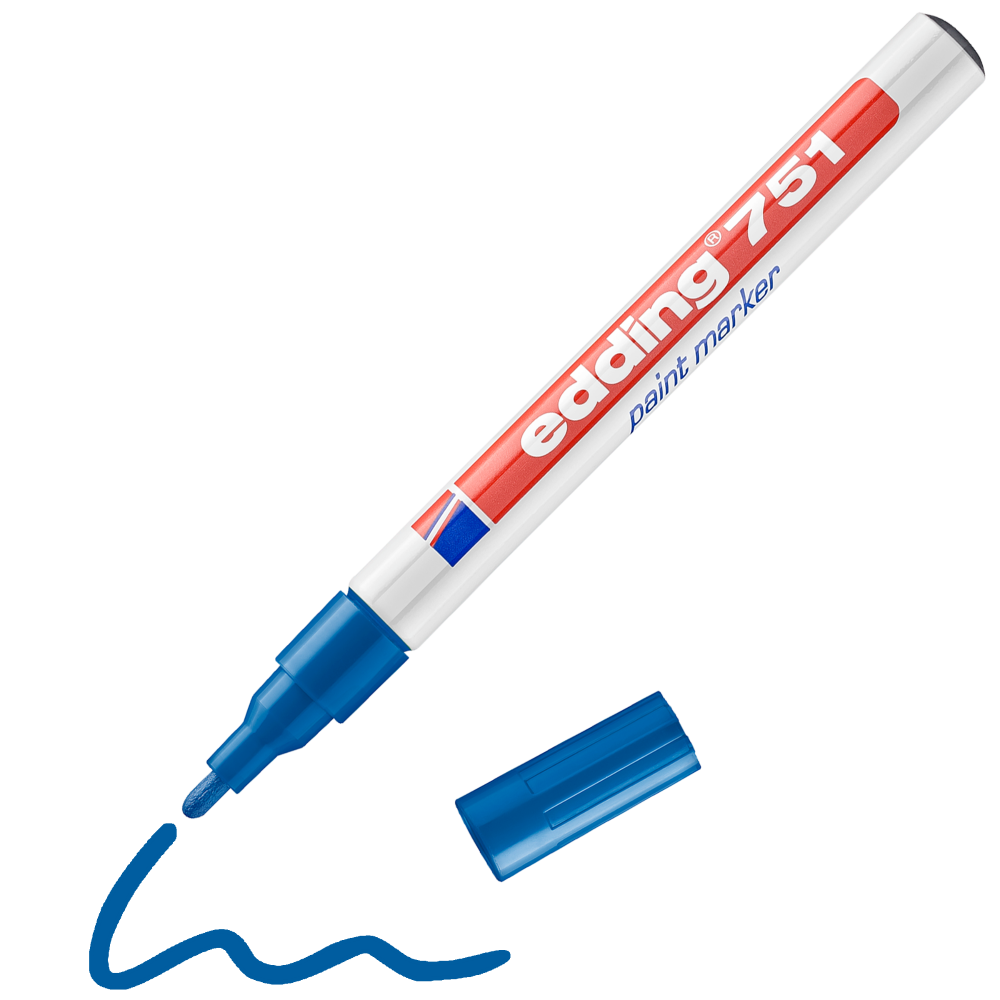 edding 751 Paint marker Blue Box of 10