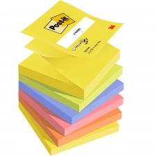 Post-it Pack of 6 Z Notes 76x76mm 100 Sheets Neon Rainbow thumbnail 2
