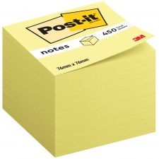 Post-it Note Cube 76x76mm 450 Sheets Canary Yellow 636-B  thumbnail 2