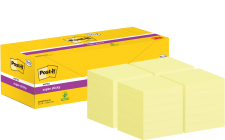 Post-it Pack of 12 Super Sticky Notes Value Pack 76mmx76 mm (+12 free) thumbnail 2