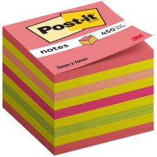 Post-it Notes Cube 76x76mm 450 Sheets Assorted Colours 2028 NP thumbnail 2