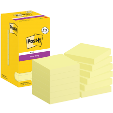 Post-it Pack of 8 Super Sticky Notes 76x76mm Canary 90 Sheets (+ 4 Free) thumbnail 3