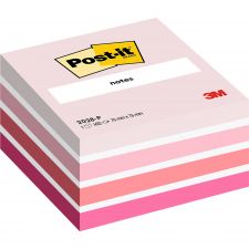 Post-it Note Cube 76x76mm 450 Sheets Pastel Pink 2028P thumbnail 1