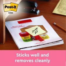 Post-it Pack of 12 Notes 76x127mm 100 Sheets Canary Yellow thumbnail 5