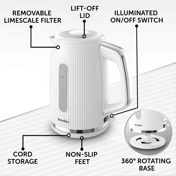 Breville VKT257 Bold 1.7L Kettle White - Image 2