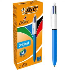 Bic Pack of 12 Assorted Colour Original Ballpoint Pen 1mm Tip thumbnail 1
