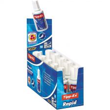 Tipp-Ex Pack of 10 Rapid Correction Fluid Bottle 20ml White thumbnail 1