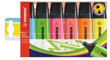 STABILO BOSS ORIGINAL Highlighter Pack of 6 Assorted Colours