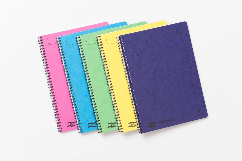 Clairefontaine Europa 10Pk Notemaker A4 120 pages 90g paper Assorted