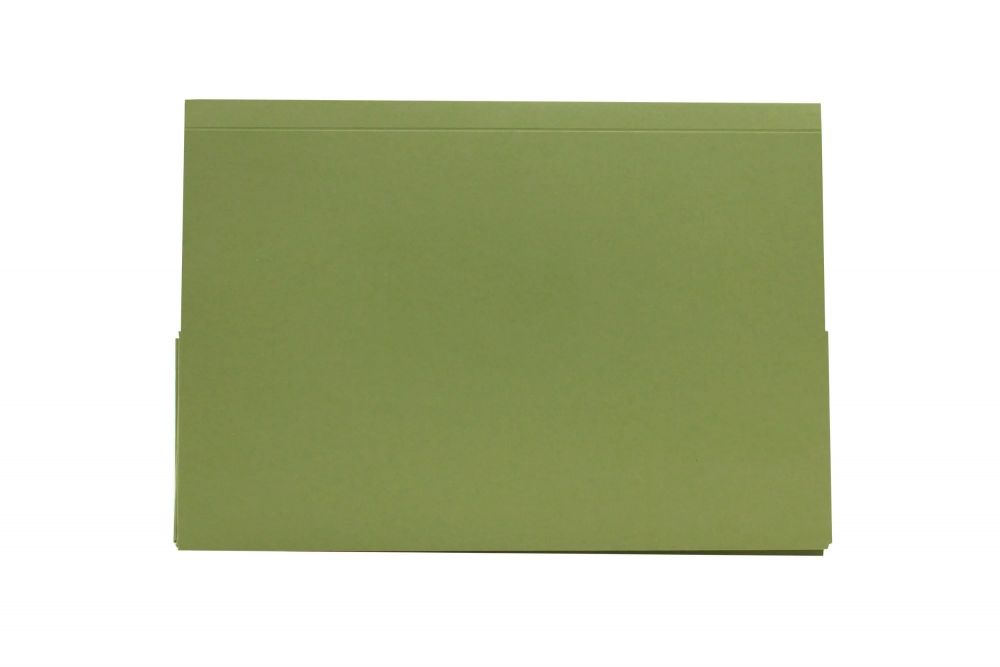 Exacompta Guildhall 25PK Double Pocket Legal Wallet 315gsm Green
