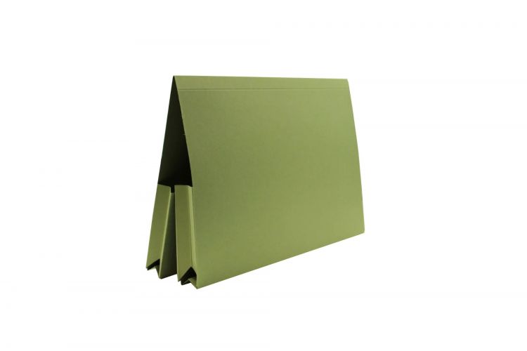 Exacompta Guildhall 25PK Double Pocket Legal Wallet 315gsm Green - Image 2