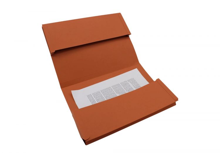 Exacompta Guildhall 25PK Double Pocket Legal Wallet 315gsm Orange - Image 4