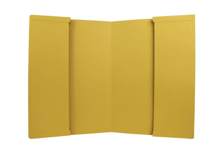 Exacompta Guildhall 25PK Double Pocket Legal Wallet 315gsm Yellow - Image 4