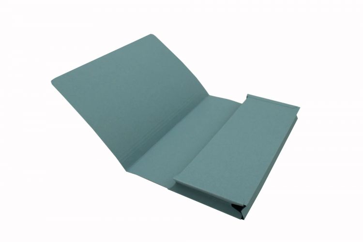 Exacompta Guildhall 50PK Full Flap Document Wallet 315gsm Blue - Image 3
