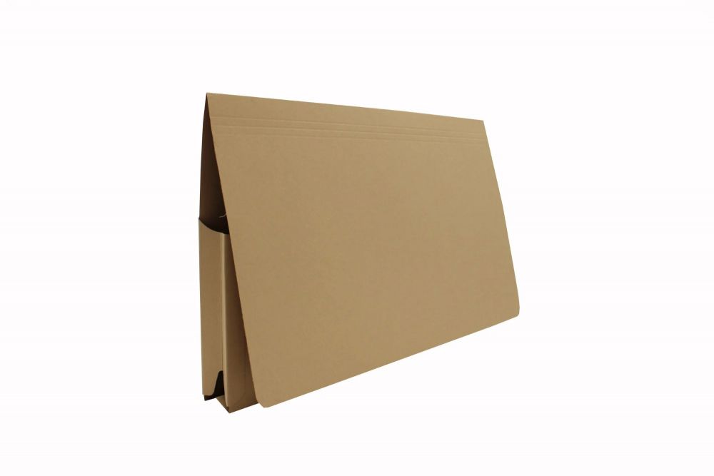 Exacompta Guildhall 50PK Full Flap Document Wallet 315gsm Buff